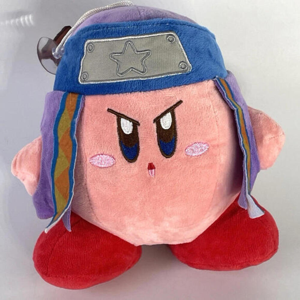 RARE Kirby Adventure Kirby Ninja Samurai 7.5" Plush Suction‎ Cup 2014